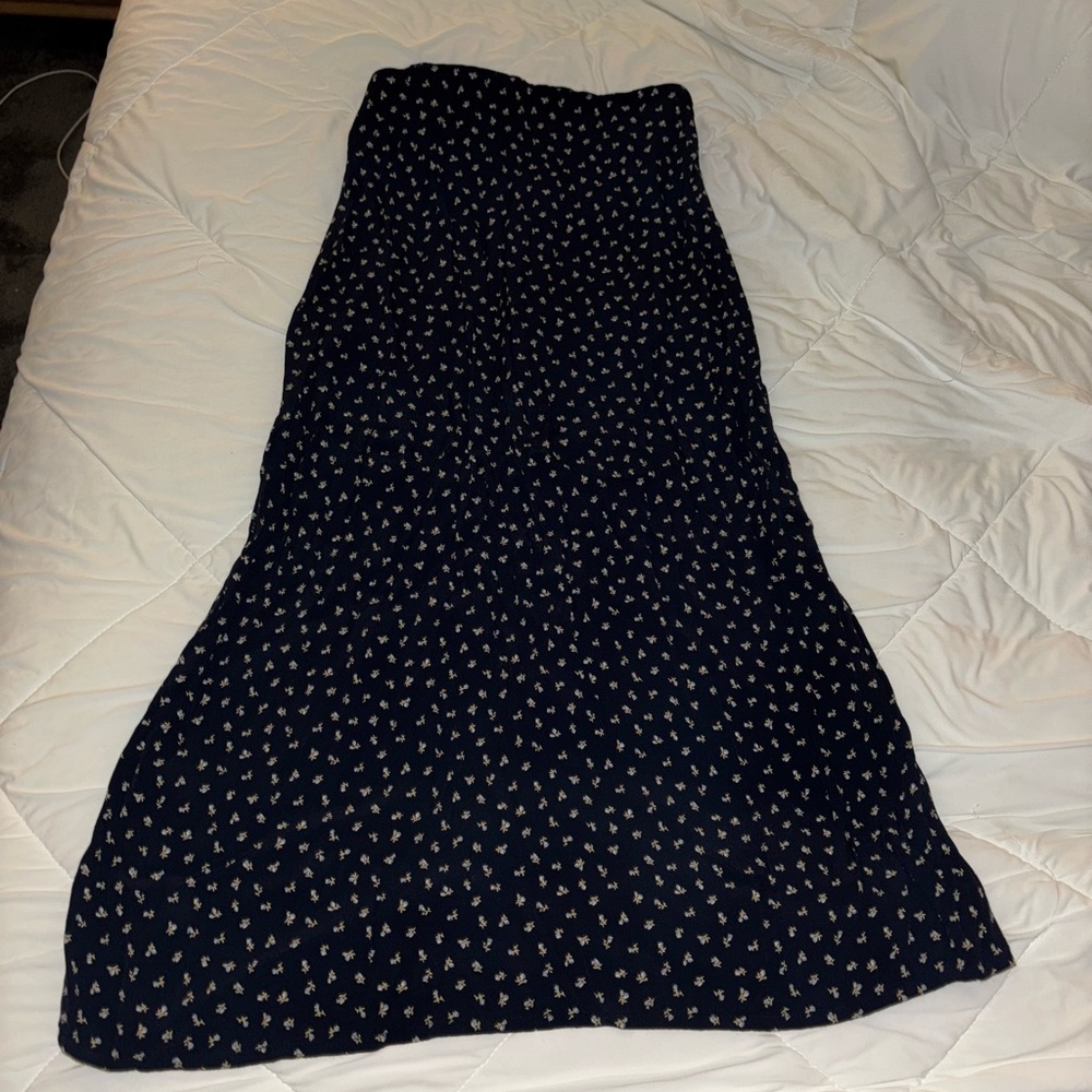 Brandy Melville Dark Blue Maxi Skirt